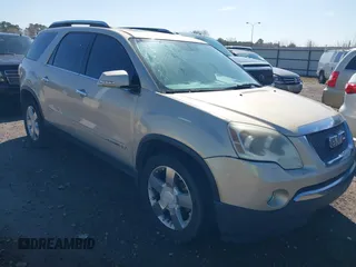 2008 GMC Acadia SLT2 with VIN 1GKER33748J218605, listed as a IAAI auction lot 41641378 with 255,258 mi miles. Bid and sale history available at carsss.com. Image 1.