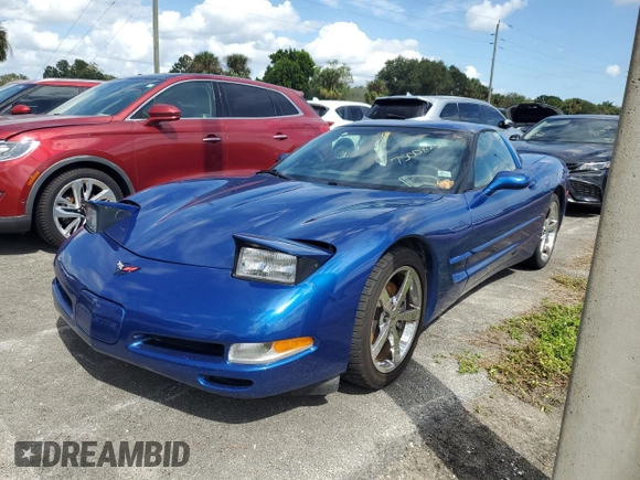 2002 Chevrolet Corvette with VIN 1G1YY22G325104997, listed as a Copart auction lot 75008234 with 0 mi miles and Non Repairable. Bid and sale history available at carsss.com. Image 1.