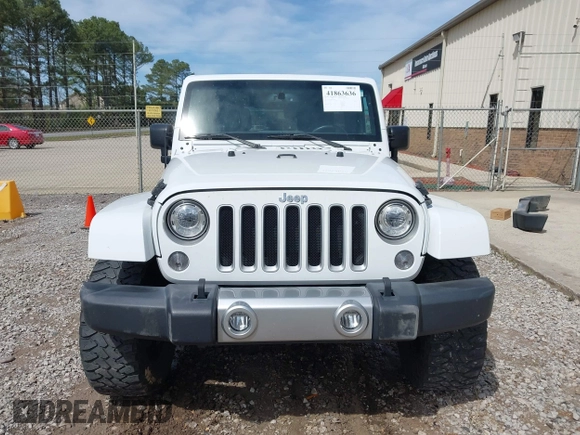 2017 Jeep Wrangler Unlimited Sahara with VIN 1C4BJWEG8HL734572, listed as a IAAI auction lot 41863636 with 123,979 mi miles. Bid and sale history available at carsss.com. Image 13.