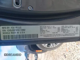2024 Jeep Wagoneer Series II с VIN 1C4SJSBP8RS113952, выставлен на аукционе IAAI как лот 41862162 с пробегом 44 390 миль миль и . История ставок и продаж доступна на DreamBid. Изображение 9.