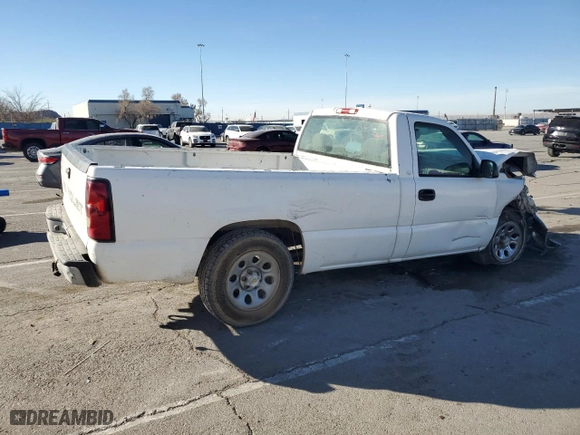 2005 Chevrolet Silverado 1500 Work Truck with VIN 1GCEC14X15Z250893, listed as a Copart auction lot 43763725 with NaN miles and Clean Title. Bid and sale history available at carsss.com. Image 3.
