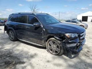 2021 Mercedes-Benz GLS 450 with VIN 4JGFF5KE8MA559029, listed as a Copart auction lot 66398614 with 20,232 mi miles and Salvage Title. Bid and sale history available at DreamBid. Image 4.
