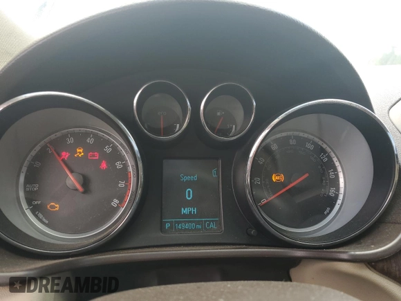 2012 Buick Regal with VIN 2G4GR5ER5C9195513, listed as a Copart auction lot 52303845 with 149,400 mi miles and Salvage title. Bid and sale history available at DreamBid. Image 9.