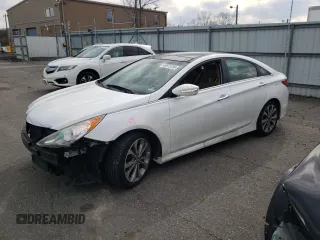 2014 Hyundai Sonata Limited with VIN 5NPEC4ABXEH867985, listed as a Copart auction lot 49975785 with 146,132 mi miles and Salvage Title. Bid and sale history available at DreamBid. Image 1.