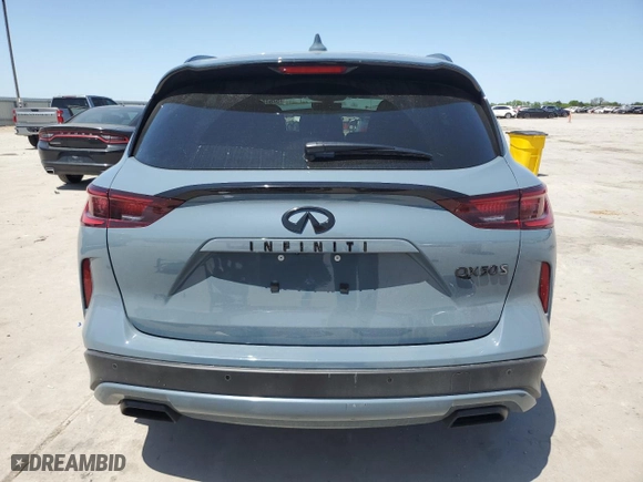 2023 Infiniti QX50 SPORT with VIN 3PCAJ5FA2PF111322, listed as a Copart auction lot 52644125 with 4,772 mi miles and Salvage Title. Bid and sale history available at carsss.com. Image 6.