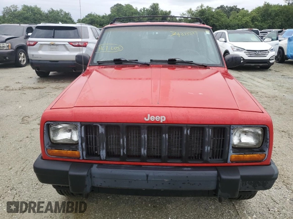1998 Jeep Cherokee Sport with VIN 1J4FJ68S7WL275947, listed as a Copart auction lot 74333874 with 0 mi miles and Salvage Title. Bid and sale history available at carsss.com. Image 5.
