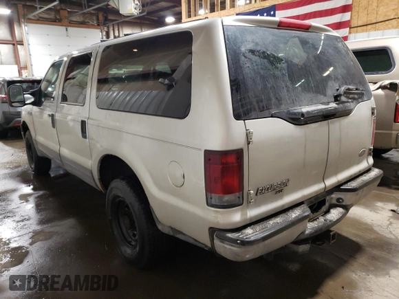 2005 Ford Excursion Special Serv z VIN 1FMSU41P25EC24926, wystawiony jako Copart lot #83532424 z przebiegiem 176 253 mil mil oraz Czysty tytuł • Clean title. Historia ofert i sprzedaży dostępna na DreamBid. Obrazek 2.