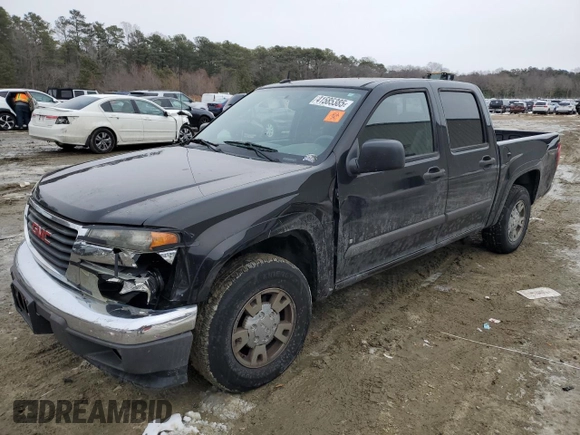 2008 GMC Canyon SLE1 with VIN 1GTCS13E088173342, listed as a Copart auction lot 41585385 with 137,558 mi miles and Salvage Title. Bid and sale history available at carsss.com. Image 1.