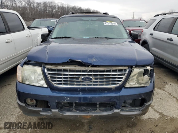 2005 Ford Explorer XLT with VIN 1FMZU63K25UA51376, listed as a Copart auction lot 87613645 with 250,878 mi miles and Salvage title. Bid and sale history available at DreamBid. Image 5.