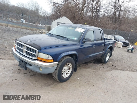 2003 Dodge Dakota SLT with VIN 1D7HL48X23S261258, listed as a IAAI auction lot 41362485 with 143,397 mi miles. Bid and sale history available at carsss.com. Image 2.