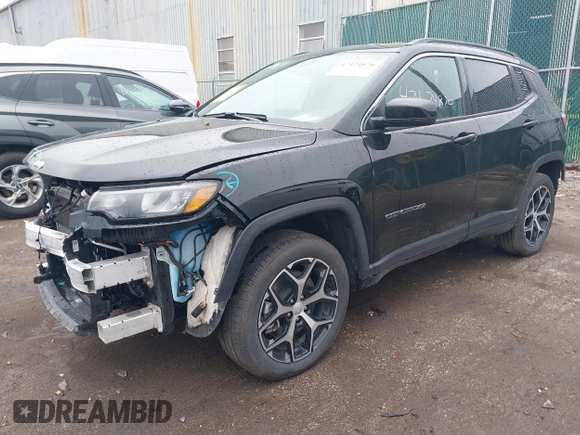 2024 Jeep Compass Limited with VIN 3C4NJDCN9RT151212, listed as a IAAI auction lot 42424870 with 19,032 mi miles and . Bid and sale history available at DreamBid. Image 2.