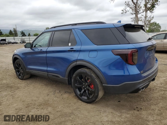 2020 Ford Explorer ST with VIN 1FM5K8GC7LGB42206, listed as a Copart auction lot 53849925 with 75,638 mi miles and Salvage Title. Bid and sale history available at DreamBid. Image 2.