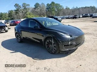 2023 Tesla Model Y Performance with VIN 7SAYGDEF2PF828973, listed as a Copart auction lot 45276585 with 15,750 mi miles and Salvage Title. Bid and sale history available at DreamBid. Image 12.