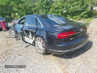2015 Audi A8 4.0T with VIN WAU32AFD3FN039603, listed as a IAAI auction lot 42267467 with 120,393 mi miles and . Bid and sale history available at DreamBid. Image 3.
