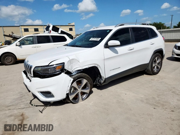 2019 Jeep Cherokee High Altitude z VIN 1C4PJMDX5KD165578, wystawiony jako Copart lot #63191955 z przebiegiem 107 313 mil mil oraz Szkoda całkowita • Salvage title. Historia ofert i sprzedaży dostępna na DreamBid. Obrazek 1.