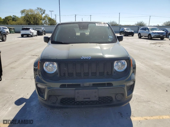 2021 Jeep Renegade Sport with VIN ZACNJCAB6MPM42881, listed as a Copart auction lot 74896184 with NaN miles and Salvage Title. Bid and sale history available at carsss.com. Image 5.