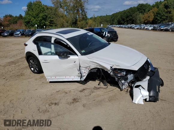 2023 Mazda CX-30 2.5 S Premium Package with VIN 3MVDMBDM6PM545673, listed as a Copart auction lot 73690274 with 16,258 mi miles and Salvage Title. Bid and sale history available at carsss.com. Image 4.