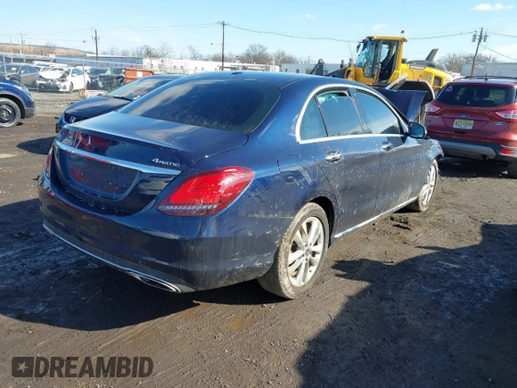 2019 Mercedes-Benz C 300 with VIN 55SWF8EB9KU301449, listed as a IAAI auction lot 41522982 with 76,145 mi miles and . Bid and sale history available at carsss.com. Image 4.