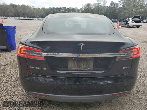 2015 Tesla Model S 85D with VIN 5YJSA1E20FF101913, listed as a Copart auction lot 49706935 with 109,515 mi miles and Salvage Title. Bid and sale history available at carsss.com. Image 6.