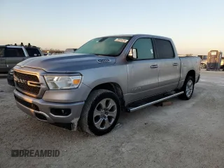 2022 Ram 1500 Lone Star with VIN 1C6RREFM2NN452232, listed as a Copart auction lot 76944334 with 3,685 mi miles and Salvage title. Bid and sale history available at DreamBid. Image 1.