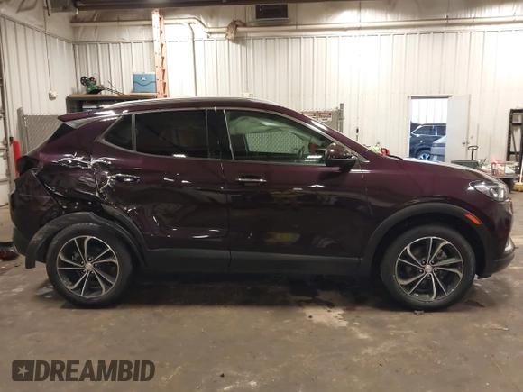 2021 Buick Encore GX Essence with VIN KL4MMGSL8MB151615, listed as a IAAI auction lot 42550639 with 77,085 mi miles and . Bid and sale history available at DreamBid. Image 14.