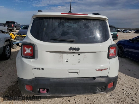 2018 Jeep Renegade Trailhawk with VIN ZACCJBCB1JPH13181, listed as a Copart auction lot 89193315 with 46,599 mi miles and Salvage Title. Bid and sale history available at carsss.com. Image 6.