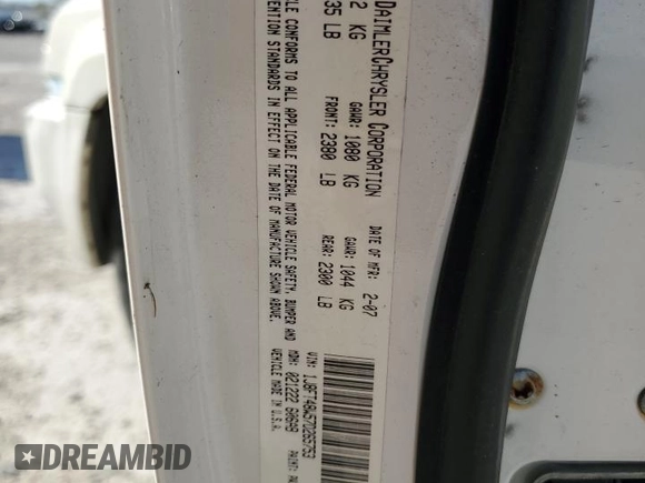 2007 Jeep Patriot Limited with VIN 1J8FT48W57D265753, listed as a Copart auction lot 80858164 with Not provided miles and Salvage title. Bid and sale history available at DreamBid. Image 13.