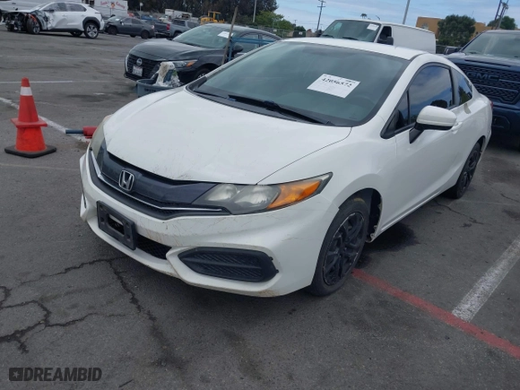 2015 Honda Civic Coupe LX with VIN 2HGFG3B55FH517865, listed as a IAAI auction lot 42056572 with 147,074 mi miles. Bid and sale history available at carsss.com. Image 17.