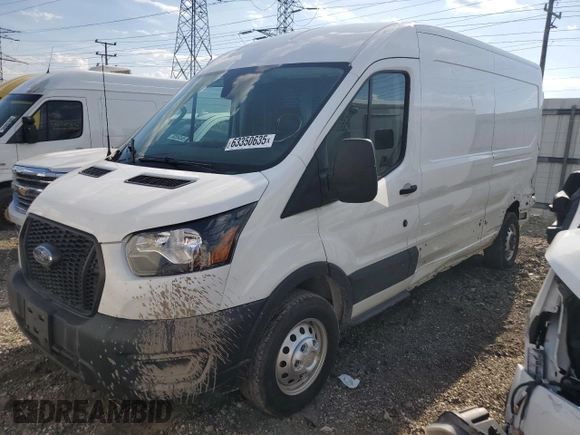 2023 Ford Transit Cargo с VIN 1FTBR1C8XPKB44983, выставлен на аукционе Copart как лот 63350635 с пробегом 73 083 миль миль и Списание • Salvage title. История ставок и продаж доступна на DreamBid. Изображение 1.