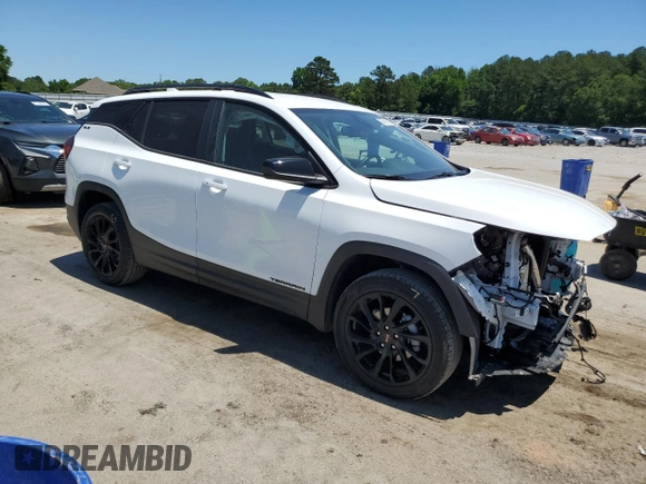 2024 GMC Terrain SLE with VIN 3GKALMEG6RL106451, listed as a Copart auction lot 57815815 with 14,803 mi miles and Salvage title. Bid and sale history available at DreamBid. Image 4.