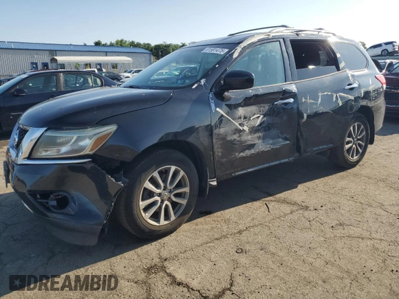 2016 Nissan Pathfinder Platinum with VIN 5N1AR2MM4GC658699, listed as a Copart auction lot 61581475 with 89,985 mi miles and Salvage title. Bid and sale history available at DreamBid. Image 1.