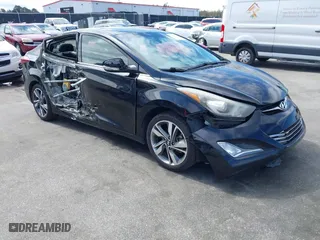 2014 Hyundai Elantra SE with VIN KMHDH4AE3EU134475, listed as a IAAI auction lot 41813247 with 107,889 mi miles. Bid and sale history available at carsss.com. Image 1.