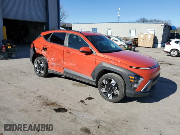 2024 Hyundai Kona SEL with VIN KM8HCCABXRU083319, listed as a Copart auction lot 49409135 with 14,085 mi miles and Salvage Title. Bid and sale history available at carsss.com. Image 4.