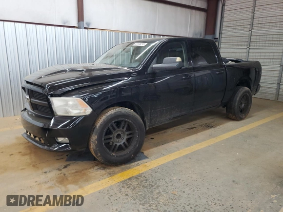 2012 Ram 1500 Sport with VIN 1C6RD7MT0CS128506, listed as a Copart auction lot 53138215 with 217,178 mi miles and Salvage title. Bid and sale history available at DreamBid. Image 1.