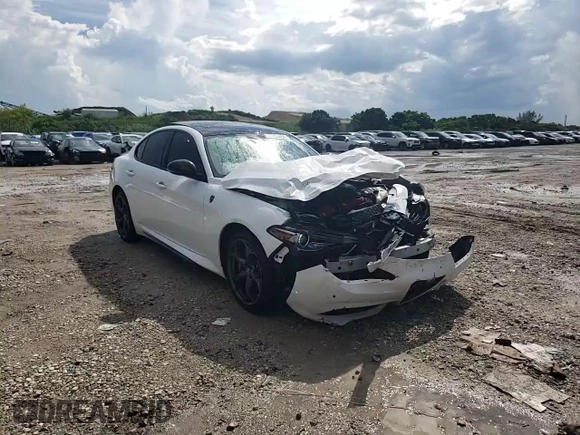 2019 Alfa Romeo Giulia Ti Sport with VIN ZARFANBN6K7615665, listed as a Copart auction lot 71963064 with 0 mi miles and Non Repairable. Bid and sale history available at carsss.com. Image 14.