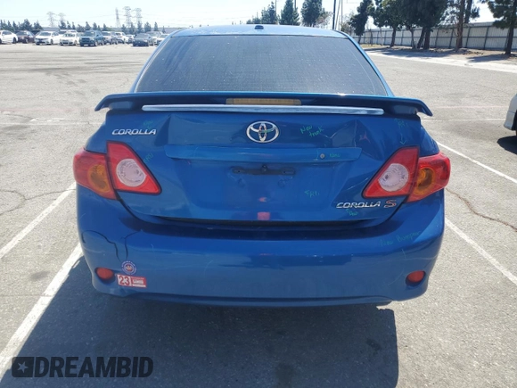 2009 Toyota Corolla with VIN JTDBL40E399093172, listed as a Copart auction lot 53878355 with 135,317 mi miles and Salvage Title. Bid and sale history available at carsss.com. Image 6.