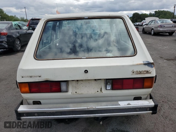 1981 Volkswagen Rabbit z VIN 1VWFG0179BV177022, wystawiony jako Copart lot #65369204 z przebiegiem 168 444 mil mil oraz Szkody całkowita. Historia ofert i sprzedaży dostępna na DreamBid. Obrazek 6.