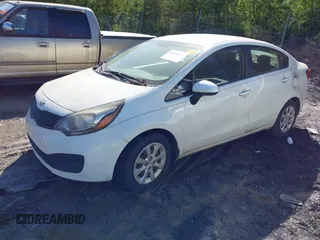 2013 Kia Rio LX with VIN KNADM4A32D6284804, listed as a IAAI auction lot 41935043 with 224,279 mi miles. Bid and sale history available at carsss.com. Image 2.