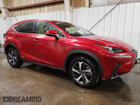 2021 Lexus NX 300h with VIN JTJGJRDZ3M2166206, listed as a Copart auction lot 51825955 with 11,399 mi miles and Salvage Title. Bid and sale history available at DreamBid. Image 4.