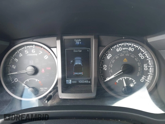 2017 Toyota Tacoma SR5 with VIN 3TMDZ5BN5HM020766, listed as a IAAI auction lot 41778367 with 100,048 mi miles. Bid and sale history available at carsss.com. Image 7.