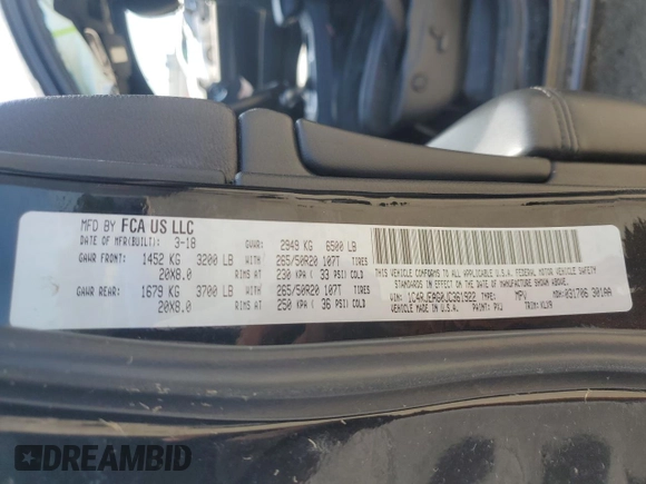 2018 Jeep Grand Cherokee Laredo E with VIN 1C4RJEAG0JC361922, listed as a Copart auction lot 56972245 with 82,237 mi miles and Salvage title. Bid and sale history available at DreamBid. Image 14.