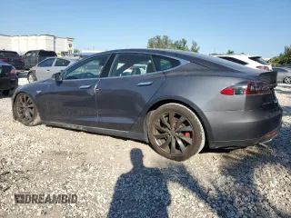 2014 Tesla Model S P85D with VIN 5YJSA1H28EFP66441, listed as a Copart auction lot 43846415 with 93,376 mi miles and Clean Title. Bid and sale history available at DreamBid. Image 2.