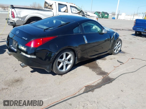 2005 Nissan 350Z Touring with VIN JN1AZ34E25M650632, listed as a IAAI auction lot 41645033 with Not Provided miles. Bid and sale history available at carsss.com. Image 4.