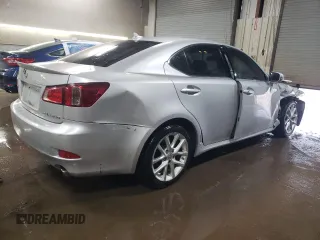 2013 Lexus IS 250 with VIN JTHCF5C25D5063740, listed as a Copart auction lot 52132195 with 150,178 mi miles and Salvage title. Bid and sale history available at DreamBid. Image 3.