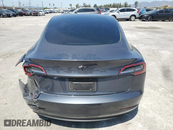 2023 Tesla Model 3 with VIN 5YJ3E1EA8PF616210, listed as a Copart auction lot 49340685 with 38,483 mi miles and Salvage Title. Bid and sale history available at DreamBid. Image 6.