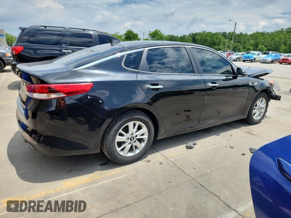 2017 Kia Optima LX with VIN KNAGT4L36H5153836, listed as a Copart auction lot 61222375 with 80,828 mi miles and Salvage title. Bid and sale history available at DreamBid. Image 3.
