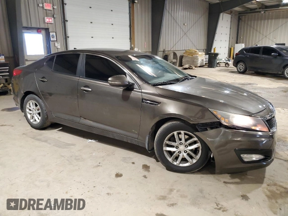 2013 Kia Optima LX with VIN 5XXGM4A76DG153878, listed as a Copart auction lot 45497455 with 101,842 mi miles and Salvage Title. Bid and sale history available at carsss.com. Image 4.