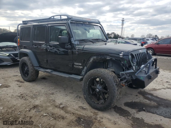 2018 Jeep Wrangler JK Unlimited Sport with VIN 1C4BJWDG5JL895601, listed as a Copart auction lot 42246485 with 82,107 mi miles and Salvage Title. Bid and sale history available at carsss.com. Image 4.