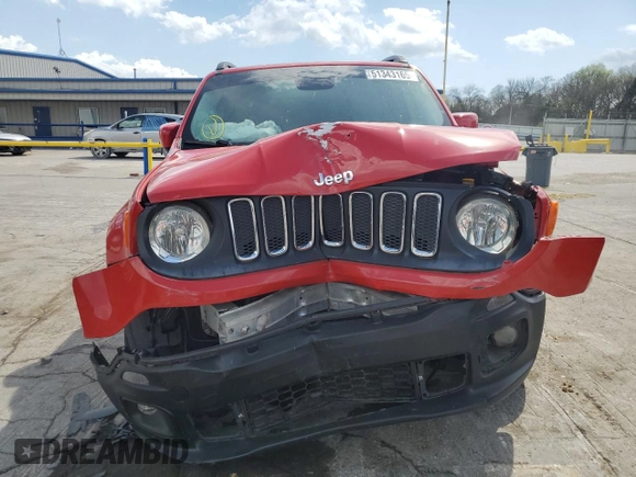 2015 Jeep Renegade Latitude z VIN ZACCJBBT0FPB68533, wystawiony jako Copart lot #51343165 z przebiegiem 157 123 mil mil oraz Szkoda całkowita • Salvage title. Historia ofert i sprzedaży dostępna na DreamBid. Obrazek 5.