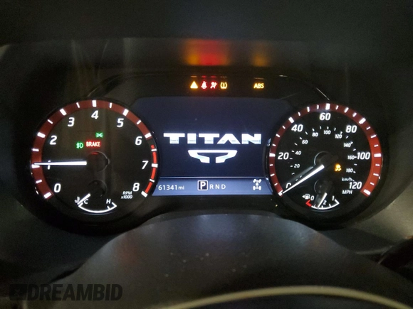 2020 Nissan Titan SL с VIN 1N6AA1EDXLN503963, выставлен на аукционе Copart как лот 56694005 с пробегом 61 341 миль миль и Списание • Salvage title. История ставок и продаж доступна на DreamBid. Изображение 9.